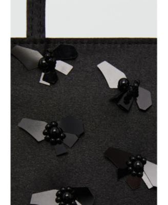 Women's Flower Applique Handbag