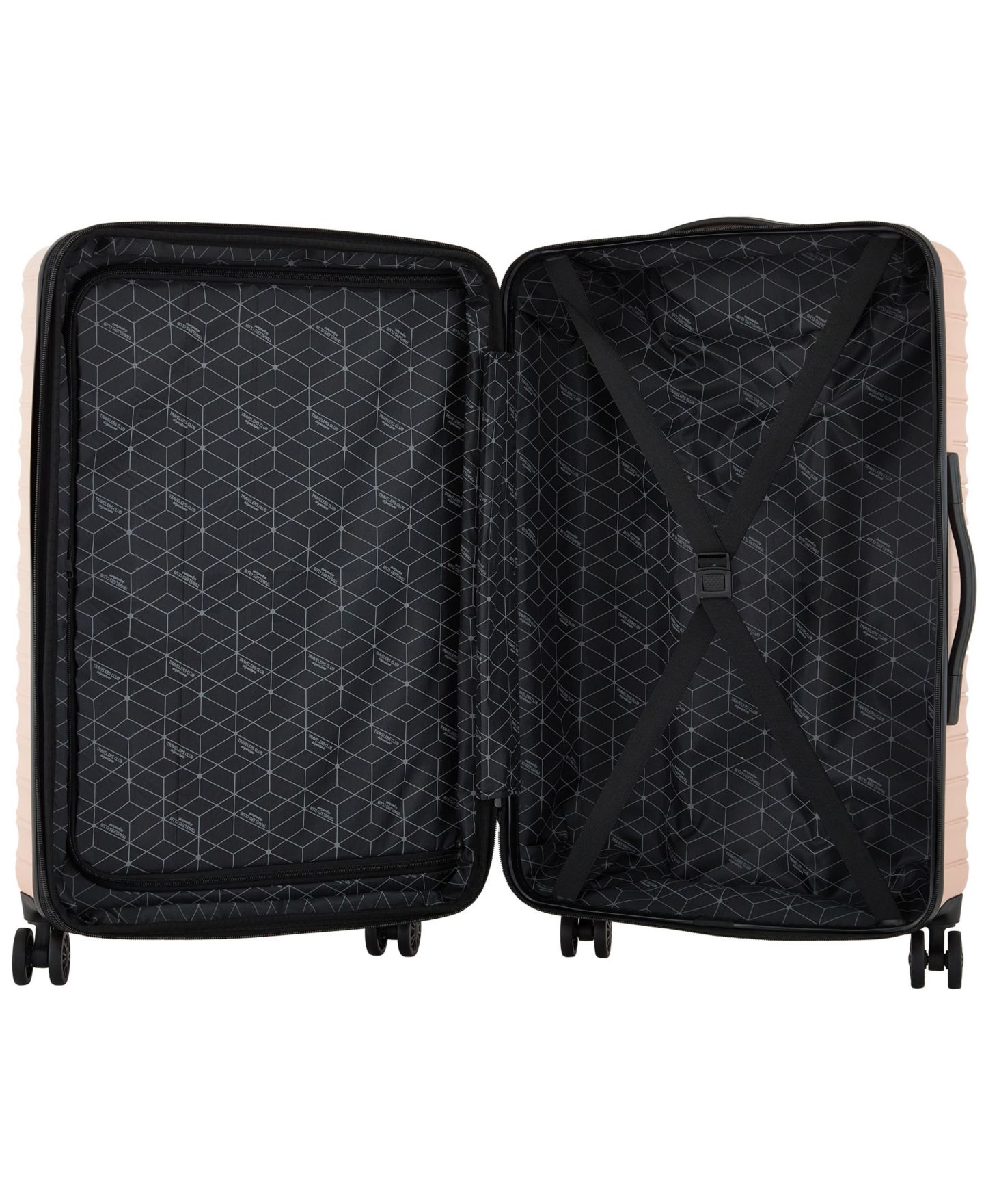 Чемоданы Travelers Club Providence 3-Pc. Expandable Hard Side Luggage Set, цвет: Пыльный розовый — фото 6