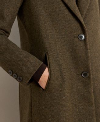Women's Wool-Blend Walker Coat