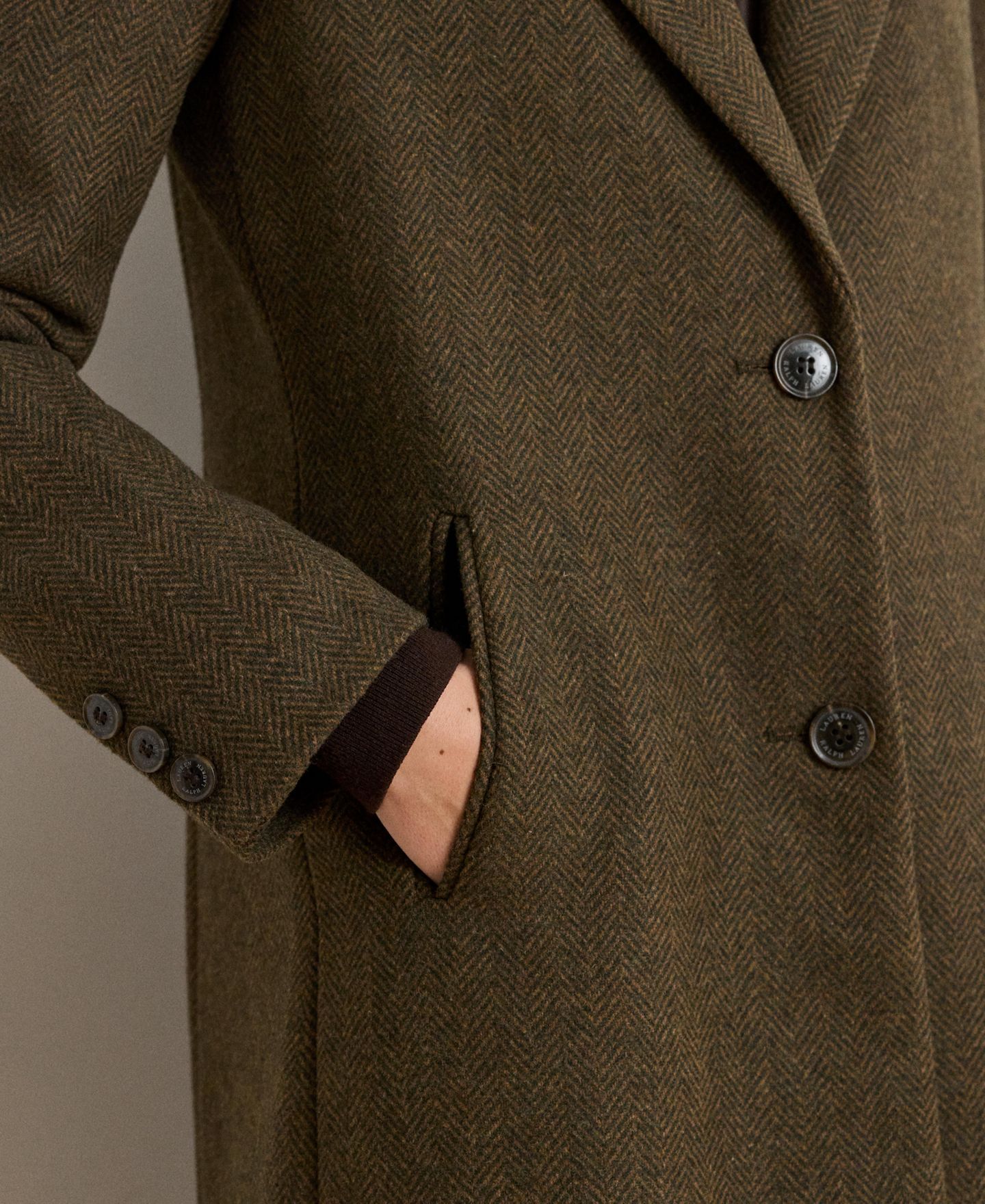 Женское пальто Lauren Ralph Lauren Wool-Blend Walker, цвет: Коричневый — фото 6