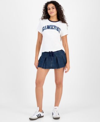 Juniors' Sporty Crewneck T-Shirt