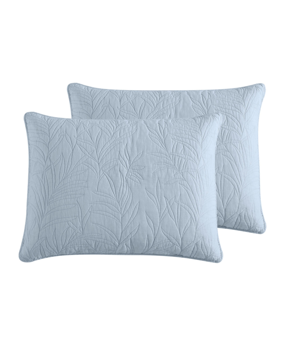 Solid Costa Sera Sham, Standard - Ocean Blue