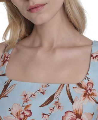 Women's Cotton Sleeveless Midi Dress