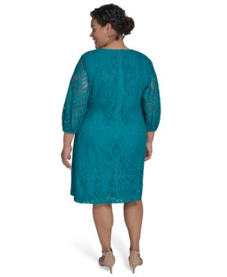 Plus Size V-Neck Shift Dress