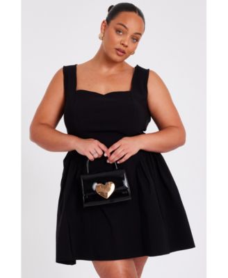 women's Square Neck Mini Dress