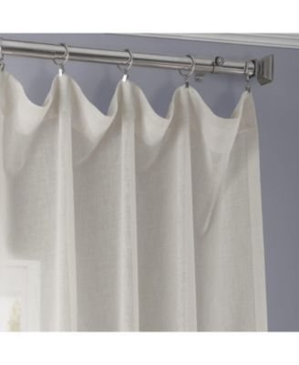 Textured Faux Linen Sheer Curtain