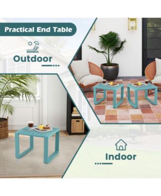 Weather Resistant Adirondack Outdoor Side Table Set of 2