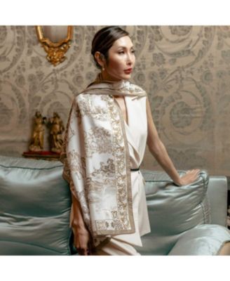 Toile - Long Silk Scarf for Women