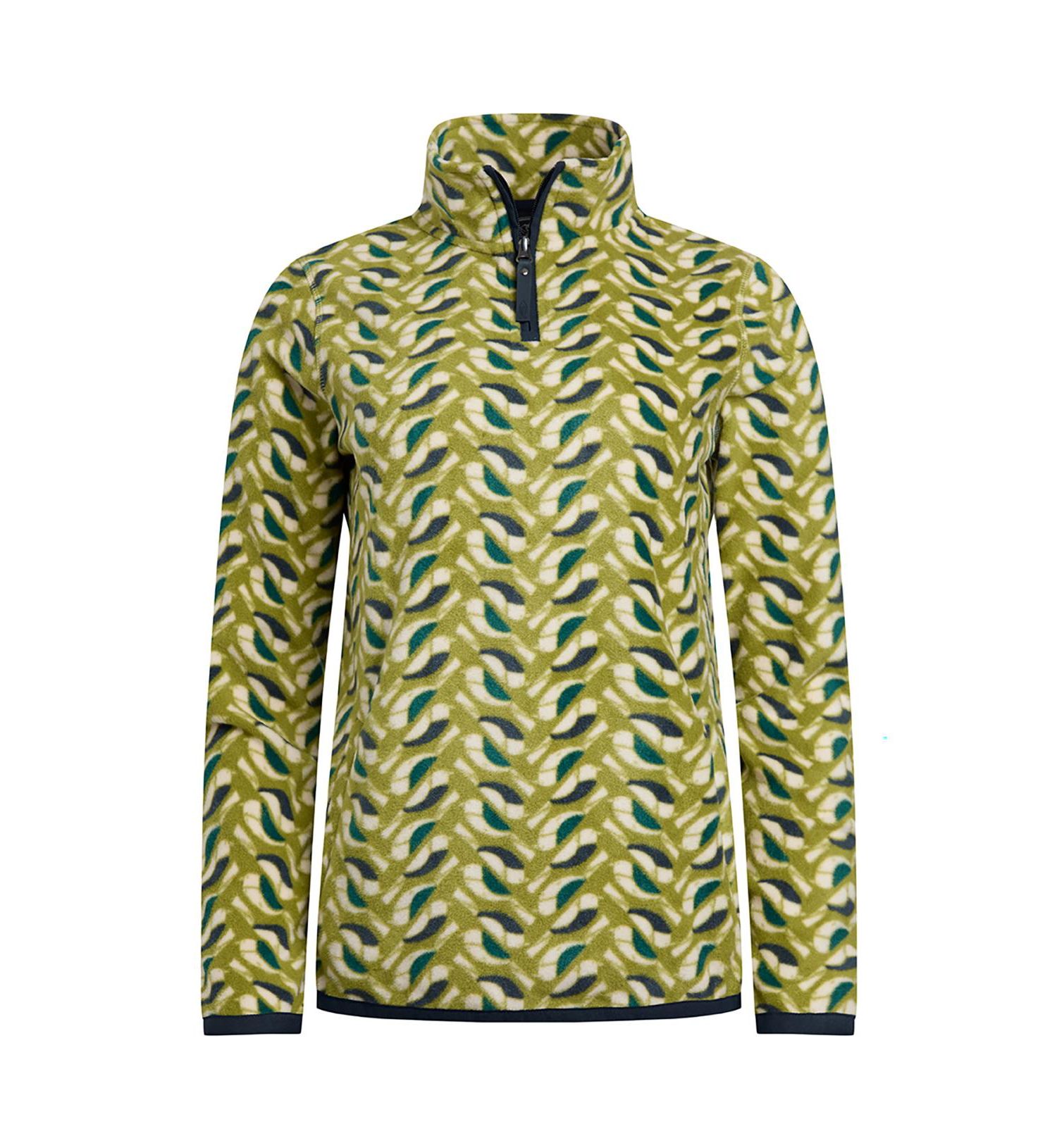 Women's Reena 1/4 Zip Printed Microfleece