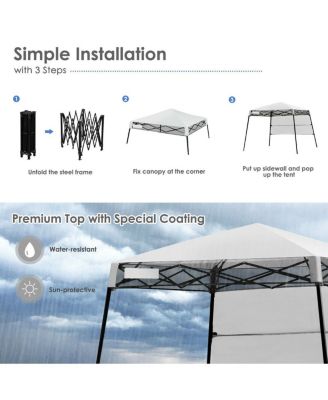 7x7 FT Slant Leg Pop-up Canopy Tent Shelter Adjustable Portable Carry Bag