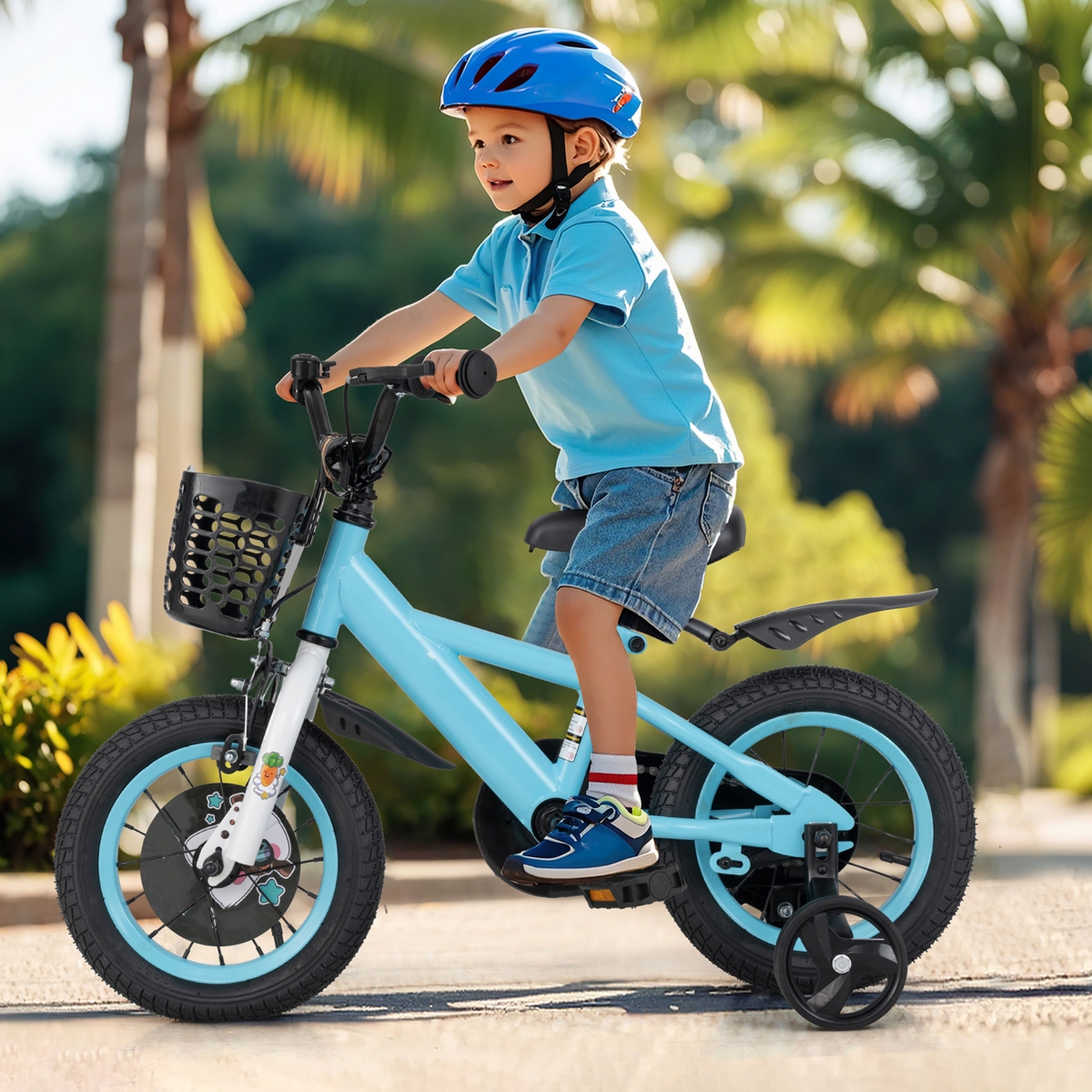 Kids Bike with Adjustable Handlebar and Saddle Perfect Bicycle for Children Aged 4-8 Years Old