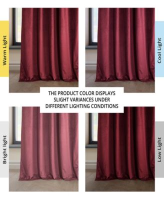 Heritage Plush Velvet Room Darkening Curtain