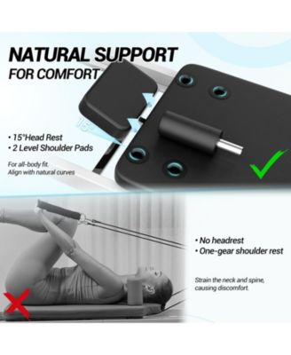 Foldable Reformer Pilates Machine for Home Use – Dual Resistance System (Springs & Cords), Includes Jump Board for Full-Body Home Workouts