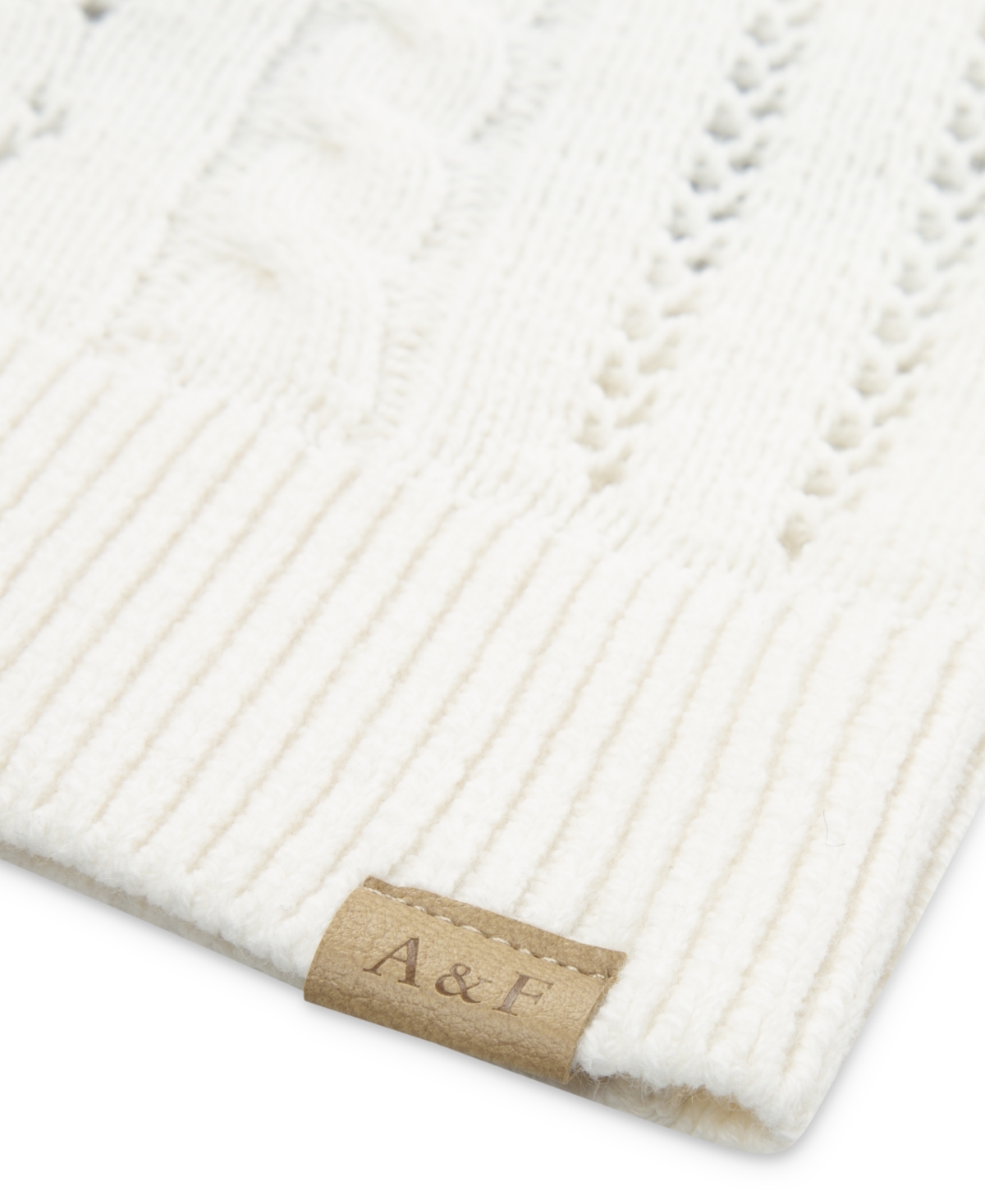 Abercrombie Girls Cropped Cable Cardigan Sweater In Neutral