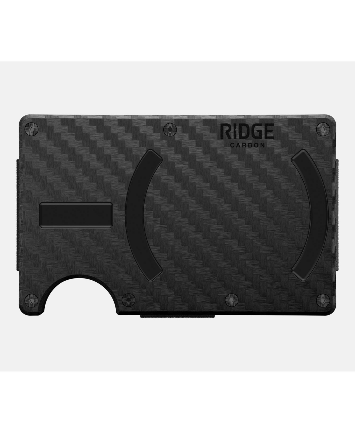Men's Ridge Wallet For Magsafe - Carbon Fiber 3k - Cash Strap - Carbon fiber 3k