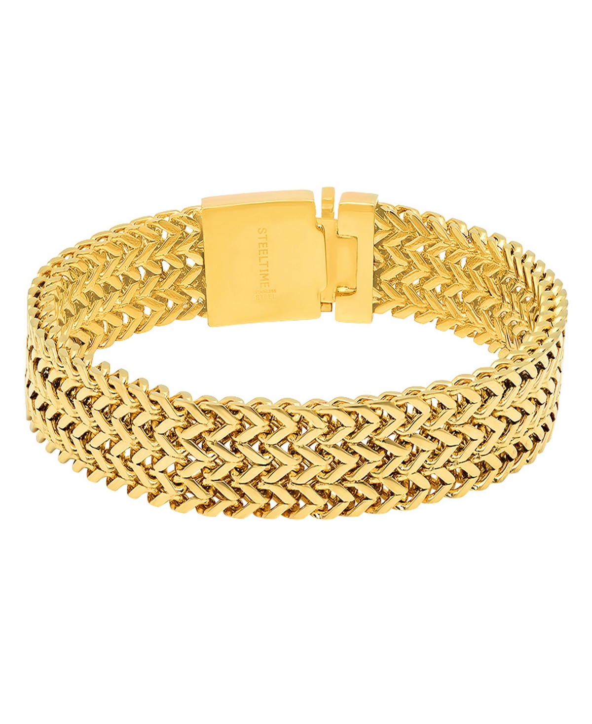 Steeltime Men's 18k Gold-plated Stainless-steel Bracelet