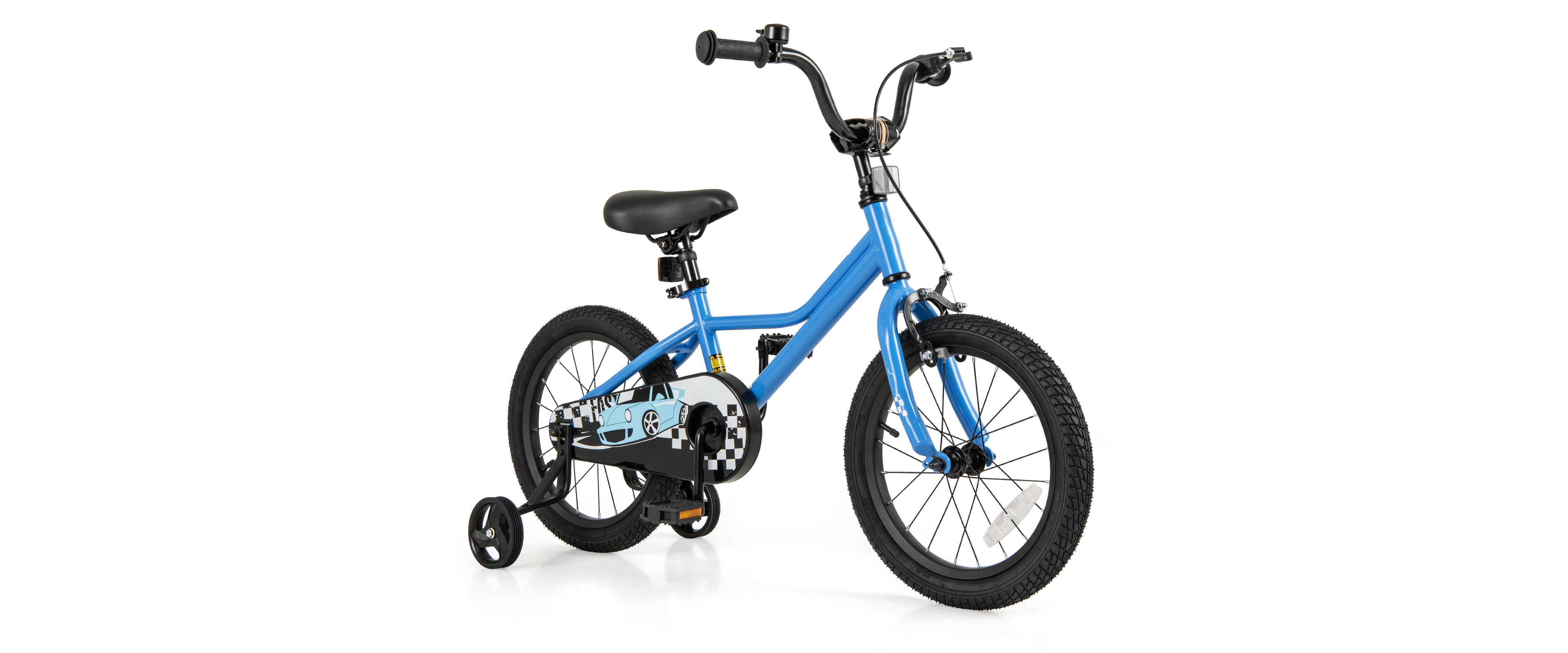 Kids Bike with Removable Training Wheels Adjustable for Growing Riders