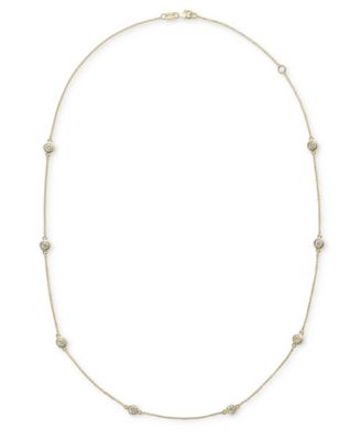 EFFY&reg; Diamond Bezel 20" Statement Necklace (1 ct. t.w.)  in 14k White, Yellow or Rose Gold 