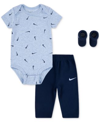 Baby Boy Bodysuit, Waffle Pants & Socks, 3 Piece Gift Set