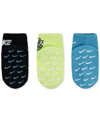 Baby Boy Rhythm Rush Gripper Socks, 3 Pack 	