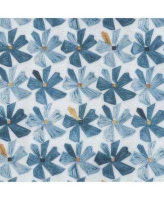 Men's Voile Flower Print, Blue