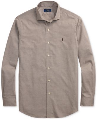 Men's Classic-Fit Houndstooth Twill Shirt