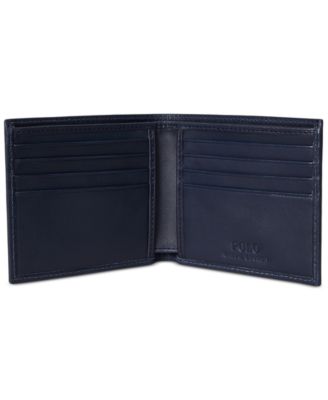 Men's Polo Bear Leather Billfold Wallet