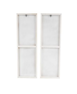 Wood Contemporary Wall Art, Set of 2