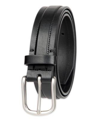 Men's Cut Edge Trapunto Stitched Casual Belt