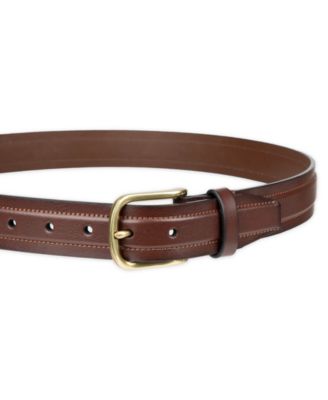 Men's Cut Edge Trapunto Stitched Casual Belt