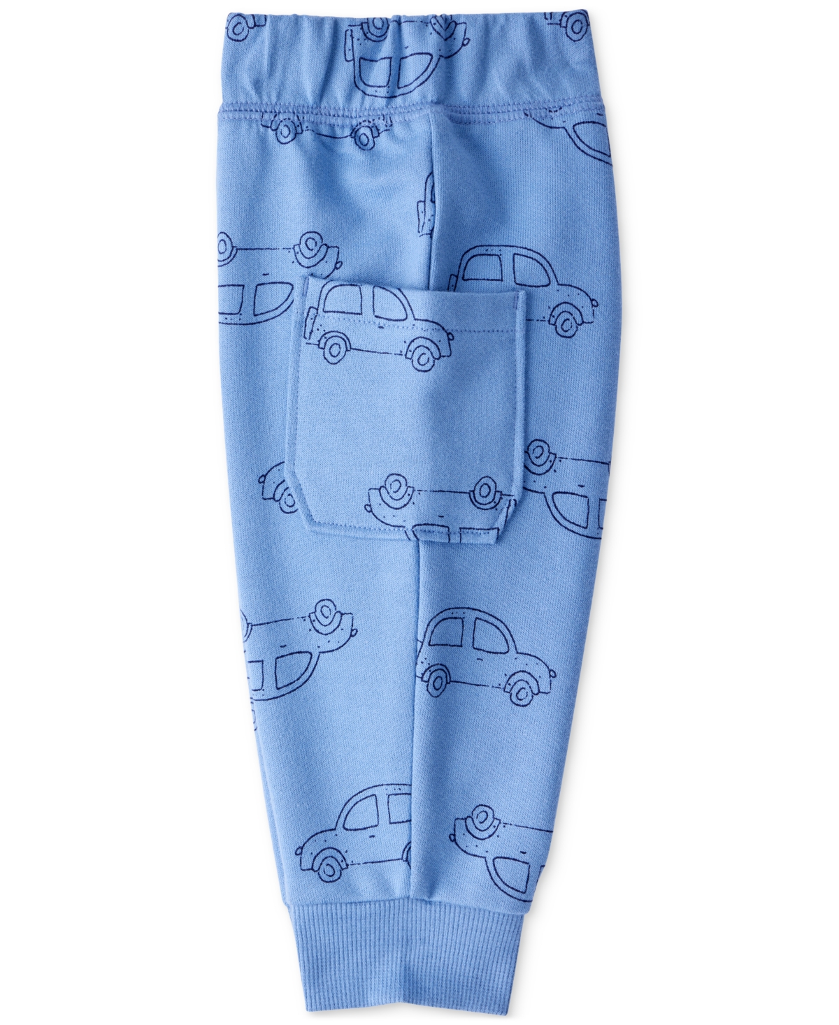 Carter's Baby Boys Cotton Cars Little Brother Long-sleeve Bodysuit & Pants, 2 Piece Set In Blue