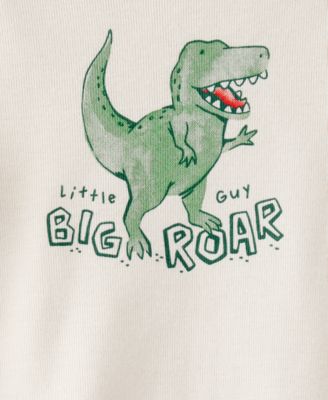 Baby Boys Cotton Dinosaur Little Jacket, Bodysuit & Pants, 3 Piece Set