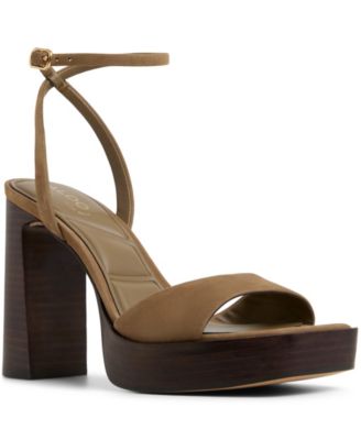 ALDO - Women's Lothon Two-Piece Platform Heeled Dress Sandals