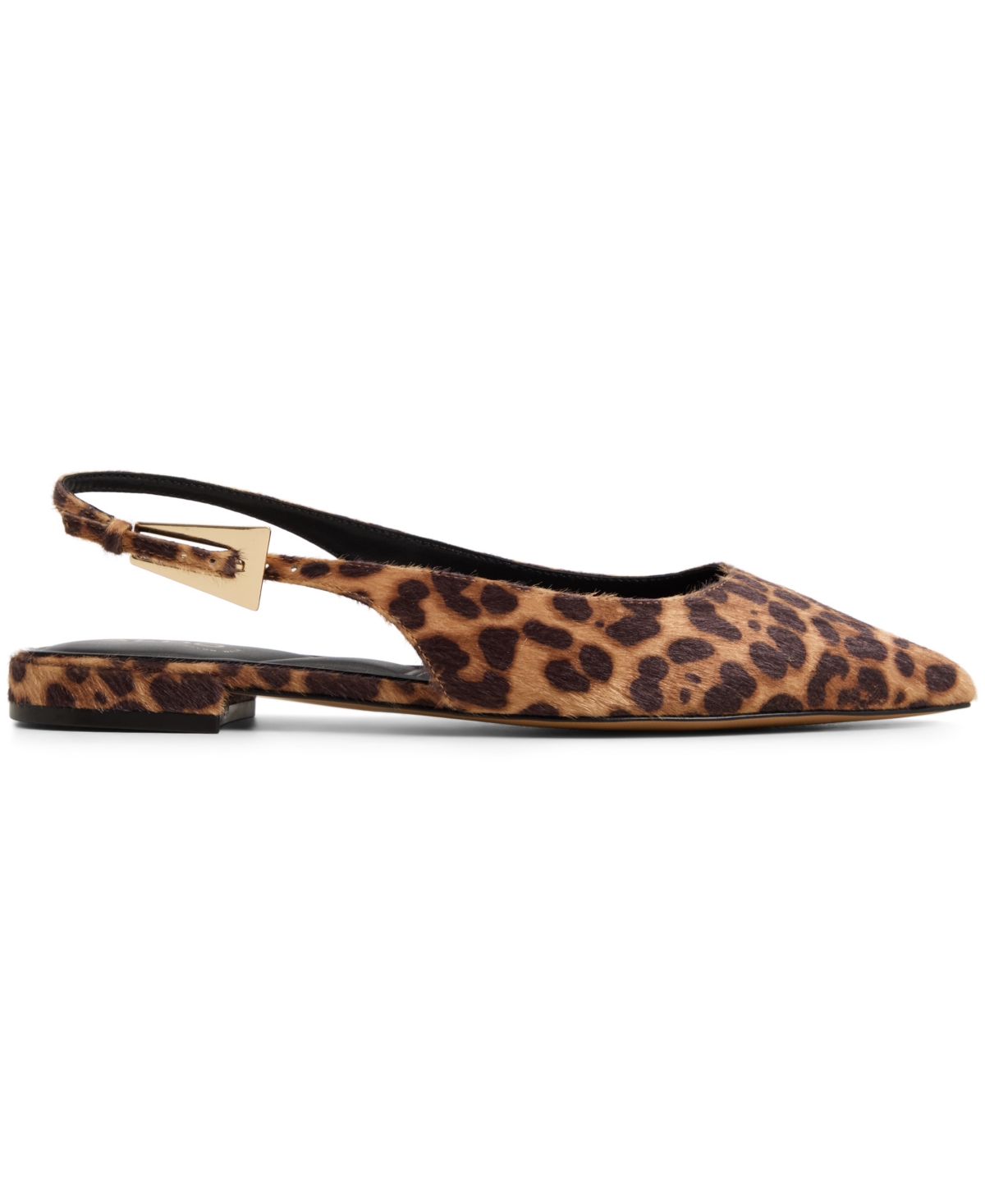 Aldo Kristell Pointed Toe Slingback Flat In Animal Print