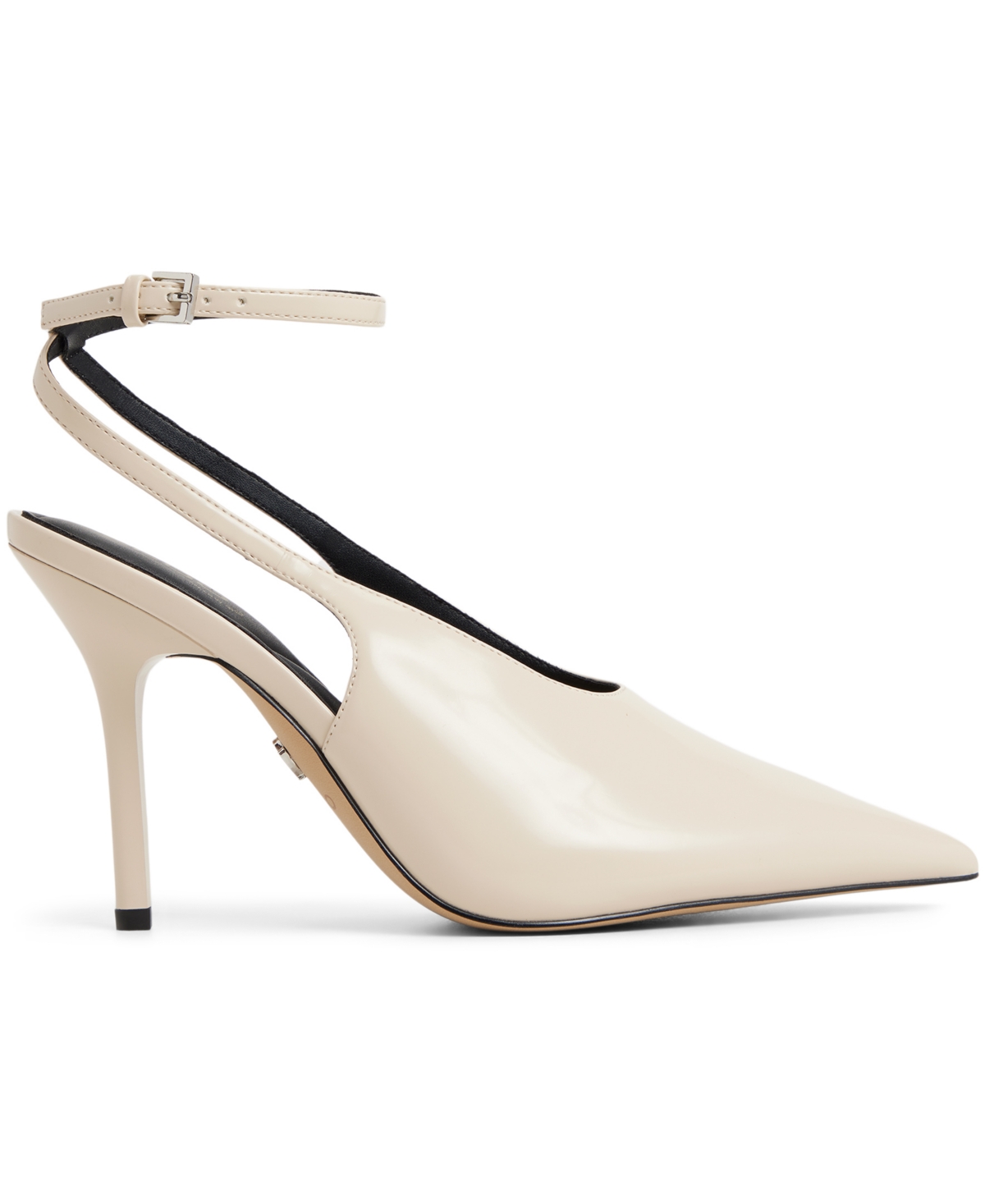 Aldo Women's Lisandre High-vamp Ankle-wrap Heeled Pumps In White