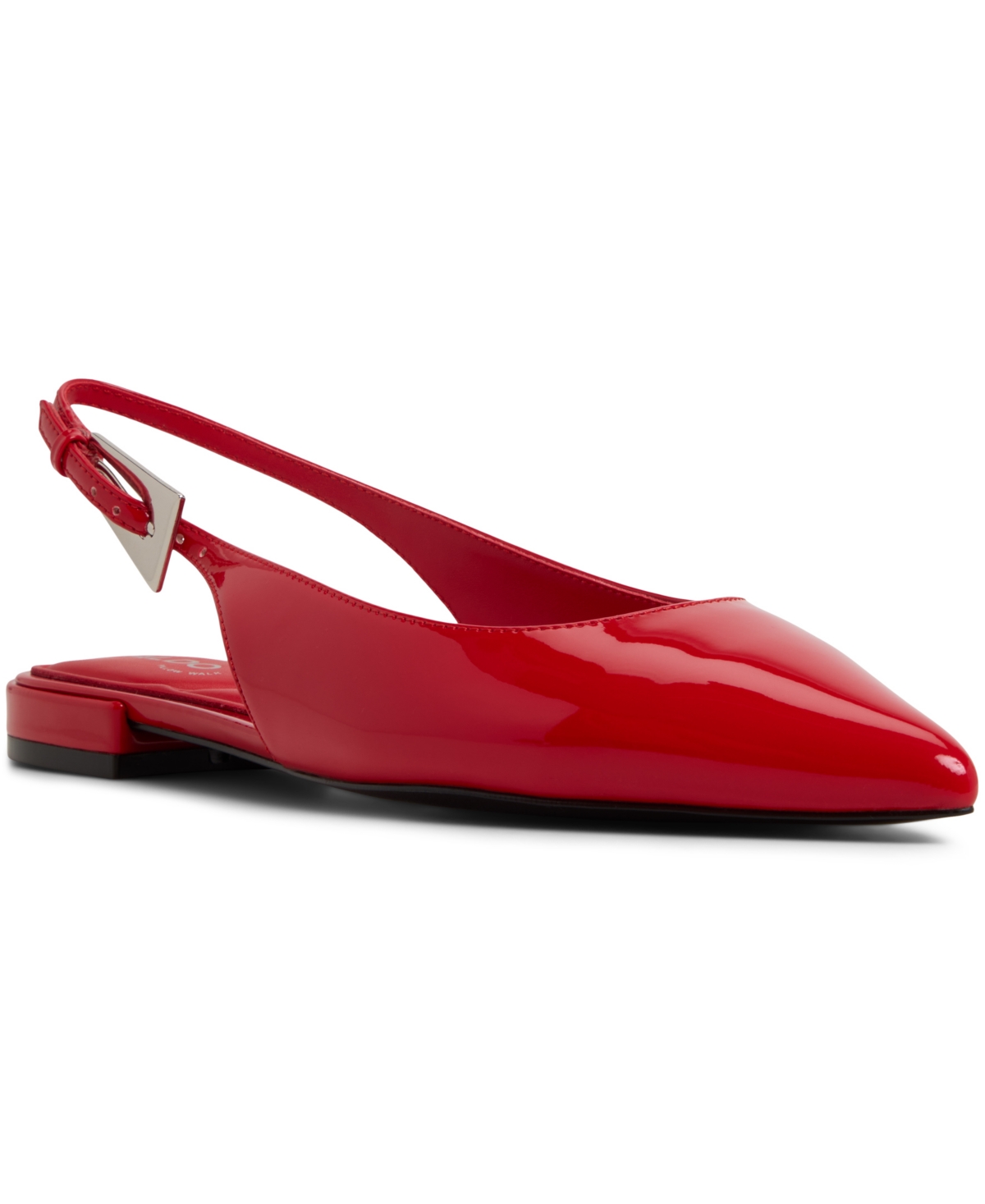 Aldo Kristell Pointed Toe Slingback Flat In Red