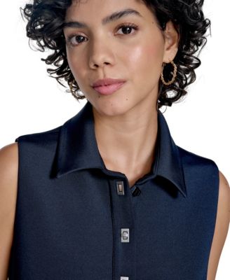 Women's Sleeveless Scuba Sheath Dress