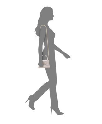 Crystal Double Bow Handheld Satchel Bag