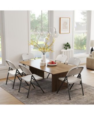 6-Pack Plastic Folding Chair Set