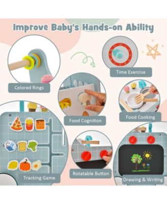 6-in-1 baby push walker with Play Kitchen Over 12 Months