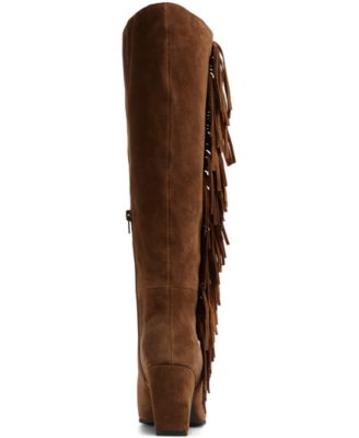 Women's Kaelya Knee-High Tall Fringe Western Boots