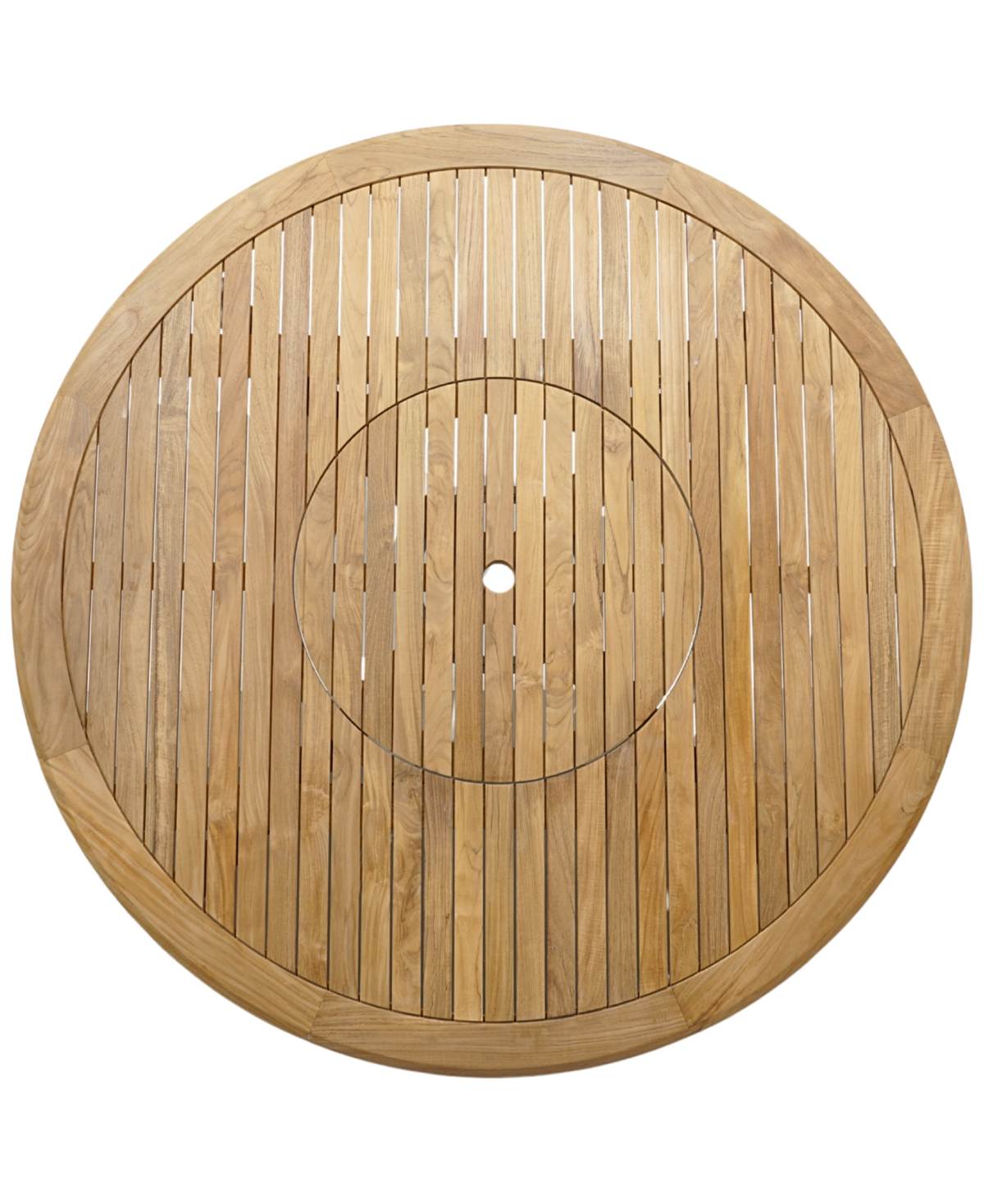 Macy's Bristol 59" Round Dining Table With Lazy Susan, Created For  In Brown