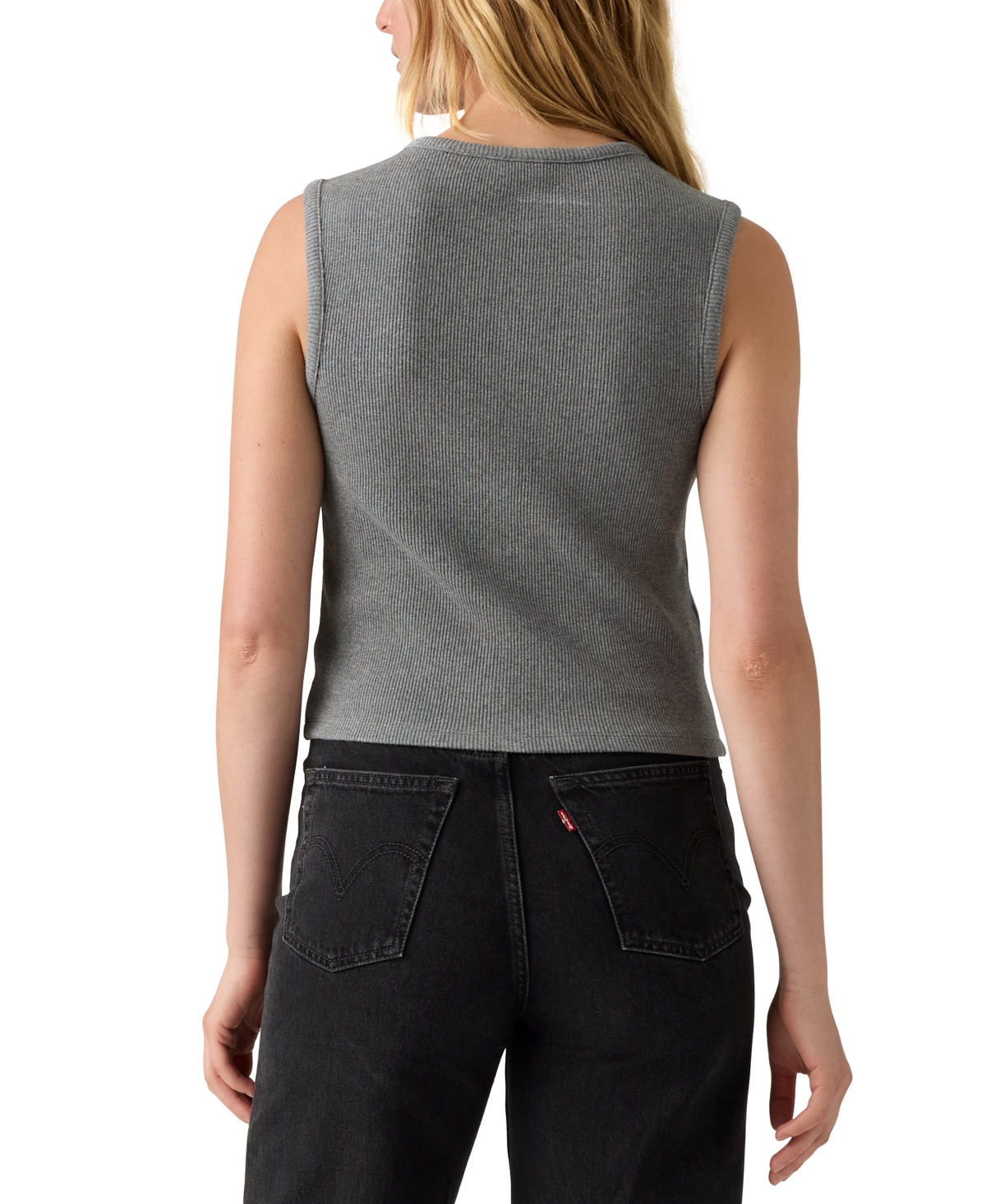 Levi's Women's Rory Sleeveless Button-up Top In Gray