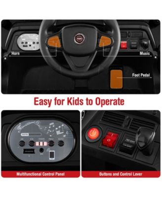 12V Kids Ride on Truck with 3 Speeds and Reverse Forward Function