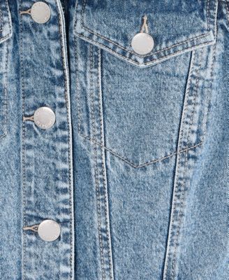Women's Denim Trucker Mini Dress, Exclusively at Macy's