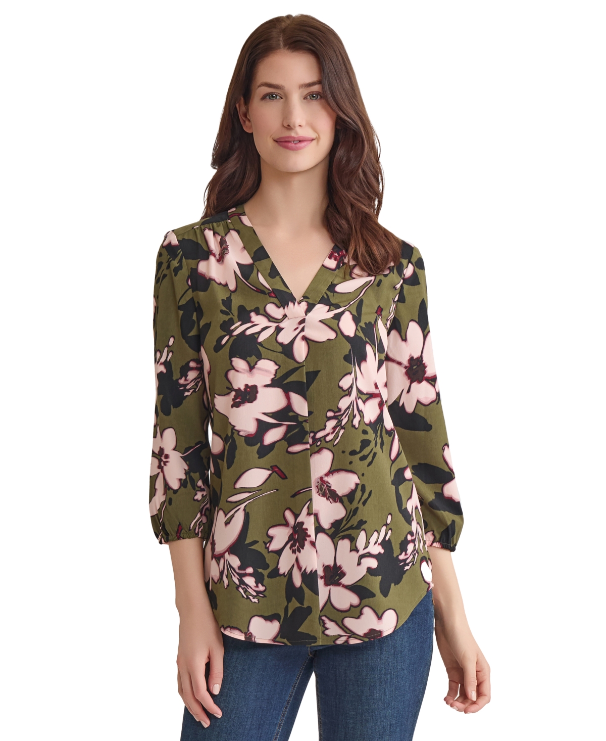 Jones New York Floral Print Tunic