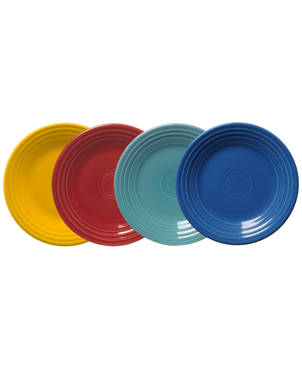 Vibrant Classic Rim Luncheon Plates, Set of 4 - Vibrant