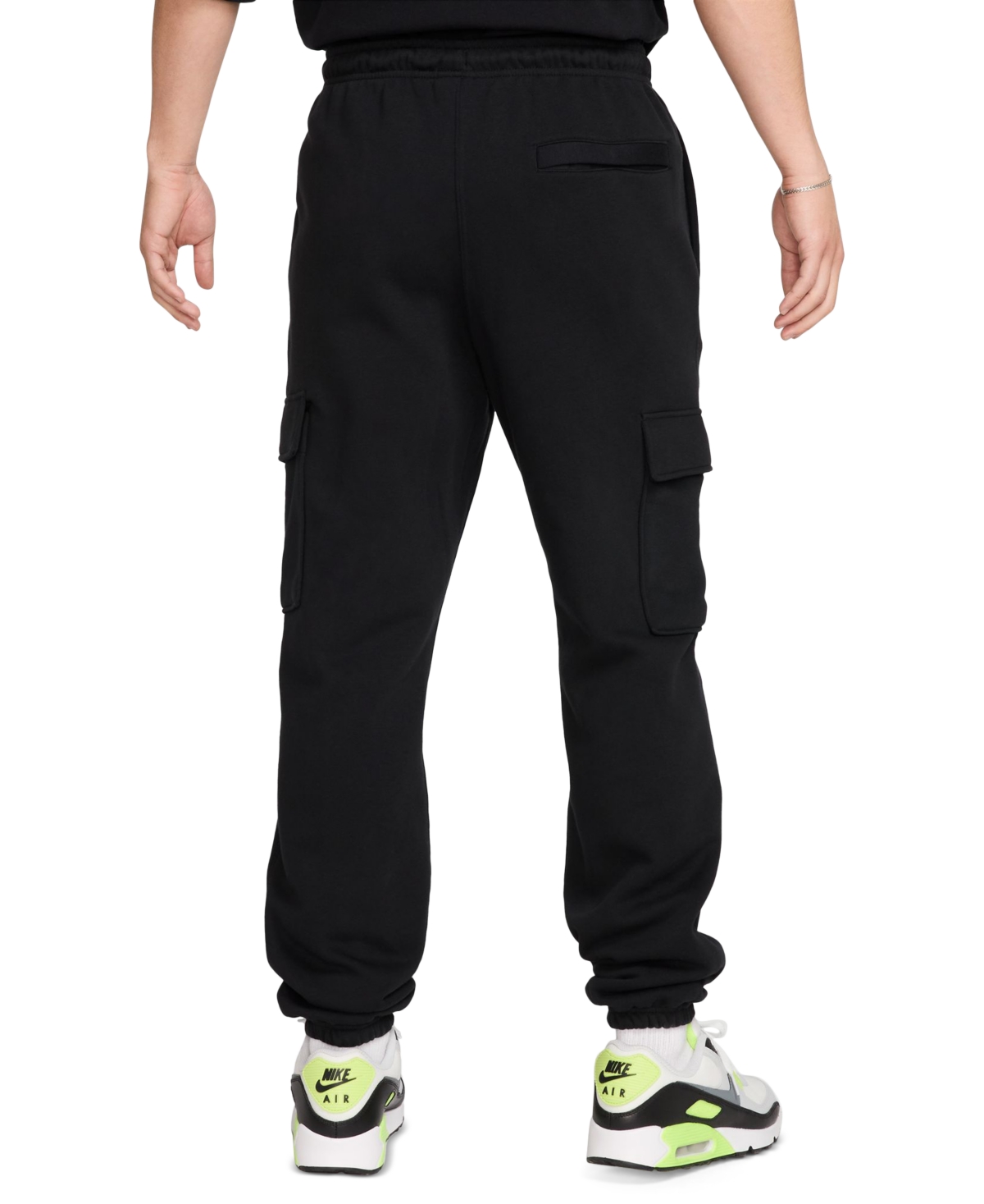 Nike Men's Club Fleece Cargo Pants In Black