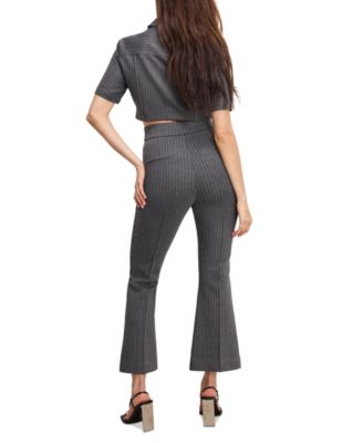 Women's Soft Stretch Ponte Kick Flare Pants, Regular & Plus Size