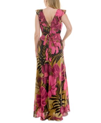 Women's Ruffled Sleeveless A-Line Dress